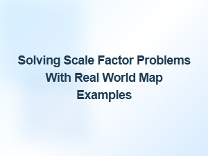 Solving Scale Factor Problems Using Real-World Maps