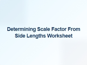 Calculating Scale Factors From Side Length Exercises